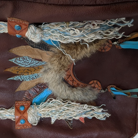 Custom Leather Purse with Headdress - Picture 3 of 7